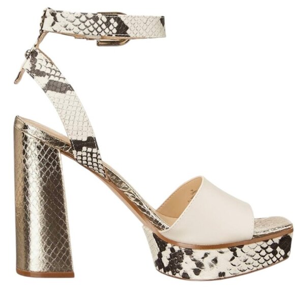 GUESS Los Angeles RIPPA Women's Platform Ankle Strap Block Heel Sandals Size 10 - Picture 2 of 8